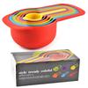 6pcs/set Rainbow Measuring Cup Scale Measuring Spoon Set Baking Accessories Kitchen Tools Colored Plastic Flour Measuring Spoon