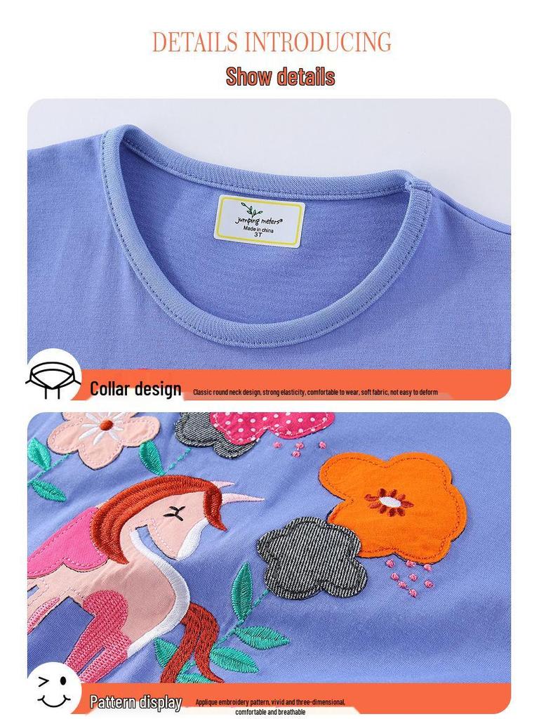 26ª Edizione Estiva: Vestito da Principessa Ricamato per Bambine - Manica Corta