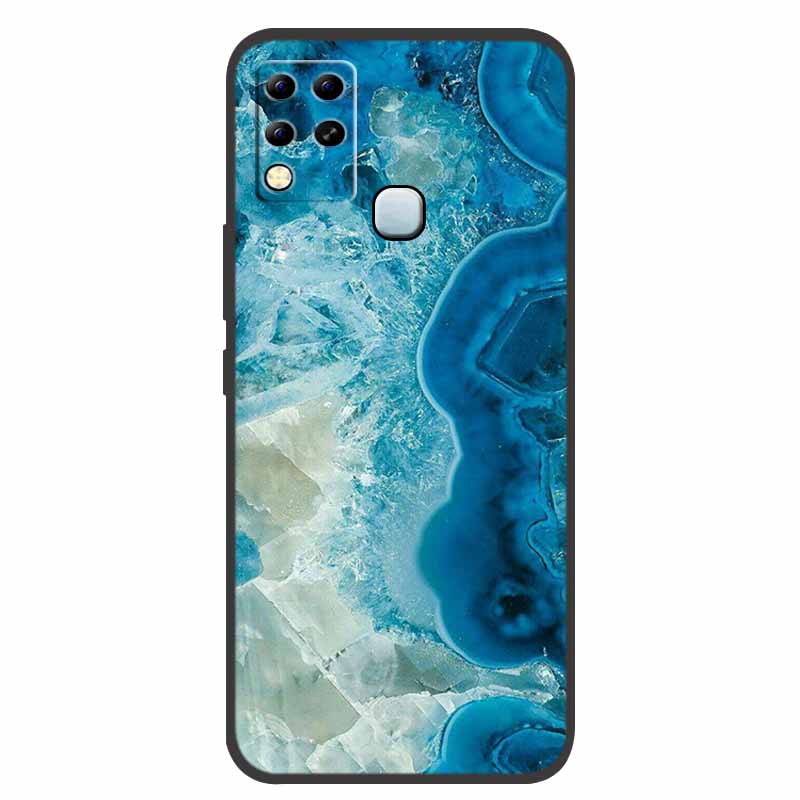 For Infinix Hot 11 G37 Case X689F Marble Silicone Protective TPU Soft Back Cover for Infinix Hot11 G37 128GB Funda Cartoon Coque