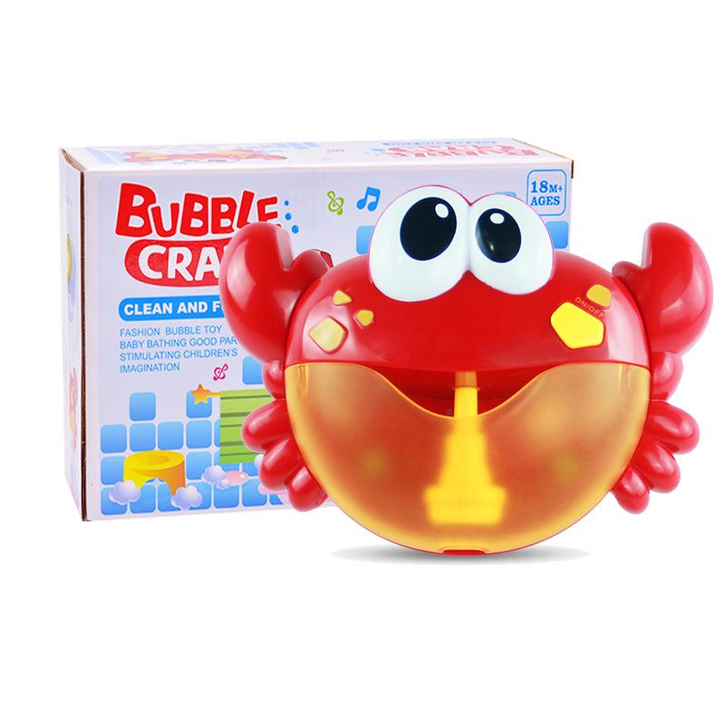 Crab & Frog Bubble Machine: Musical Bath Toy for Kids - Douyin Electric Bubble Maker