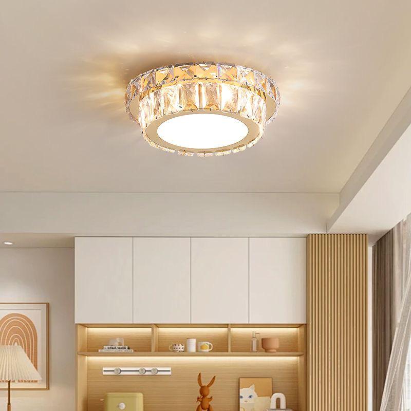 Modern LED Crystal Ceiling Light for Hallway or Corridor