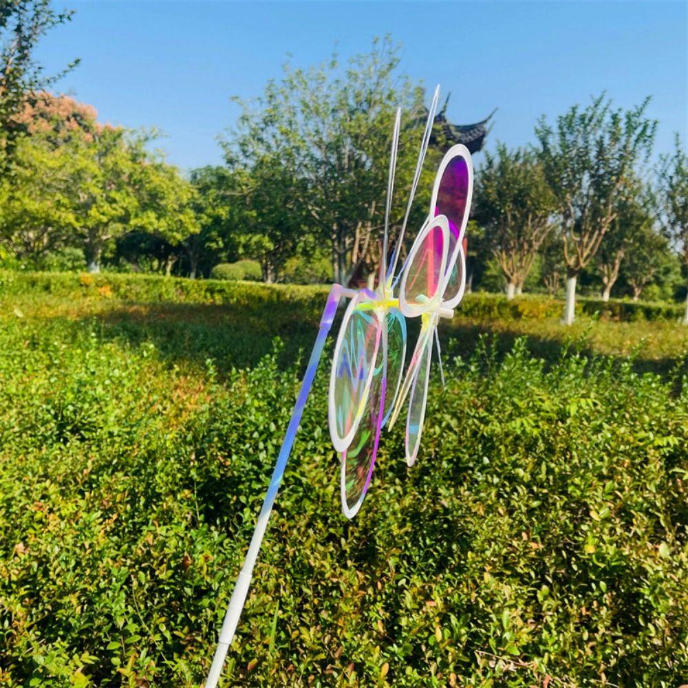 Diameter 27~38cm Rotating Sunflower Stake Standing Lawn Flower Pinwheel  Outdoor Party Picnic Decor