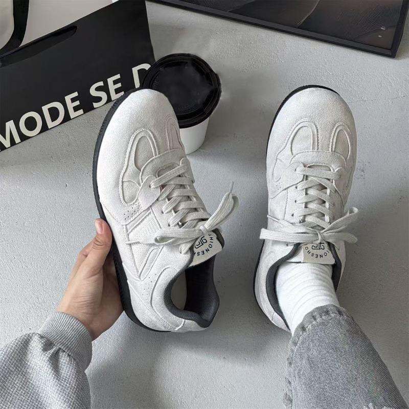 New Spring Men's Racing Shoes, Retro German Trainers, Soft Sole Trendy Versatile Casual Sports Sneakers for Students