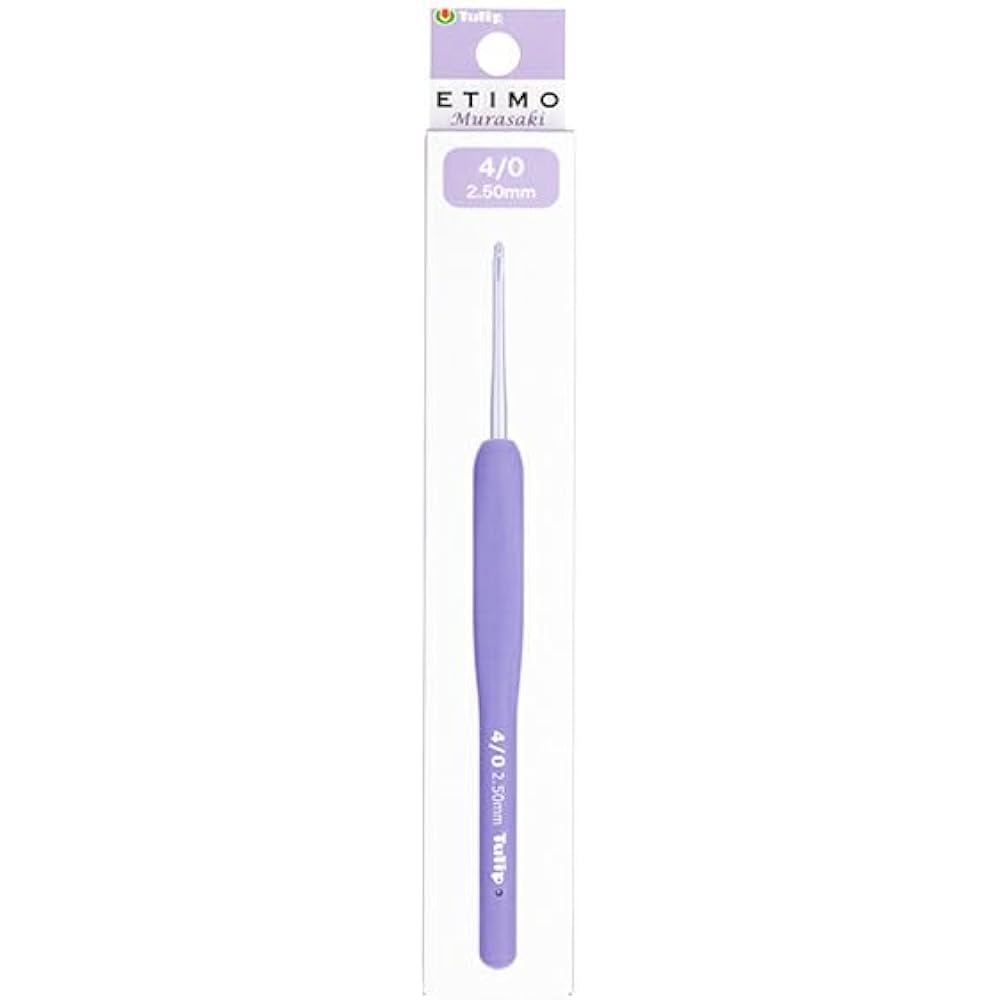 Tulip Tulip Knitting Needle “ETIMO Purple Crochet Hook with Grip 4/0 TEM-040”