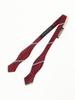 [BEAMS PLUS] Silk Wide Regimental Tie Bow Tie for Men, Wine Free, 38440090107