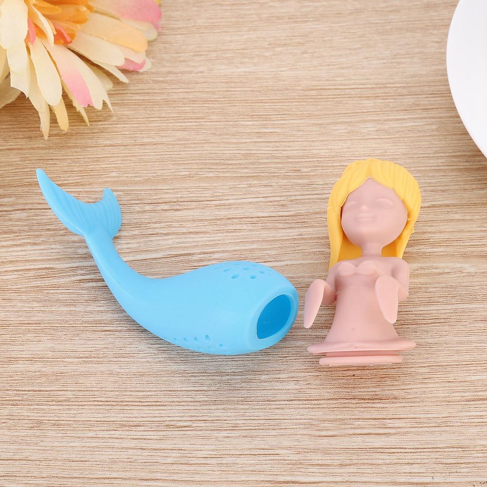 Home Kitchen Cartoon Silicone Loose Tea Strainer Infuser Filter Gadget Tea Accessory