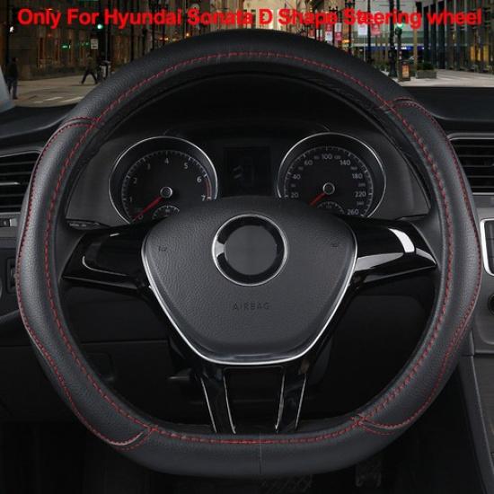Car Steering Wheel Cover D Shape For Hyundai Sonata Sport 2015 -  Sport 2.0