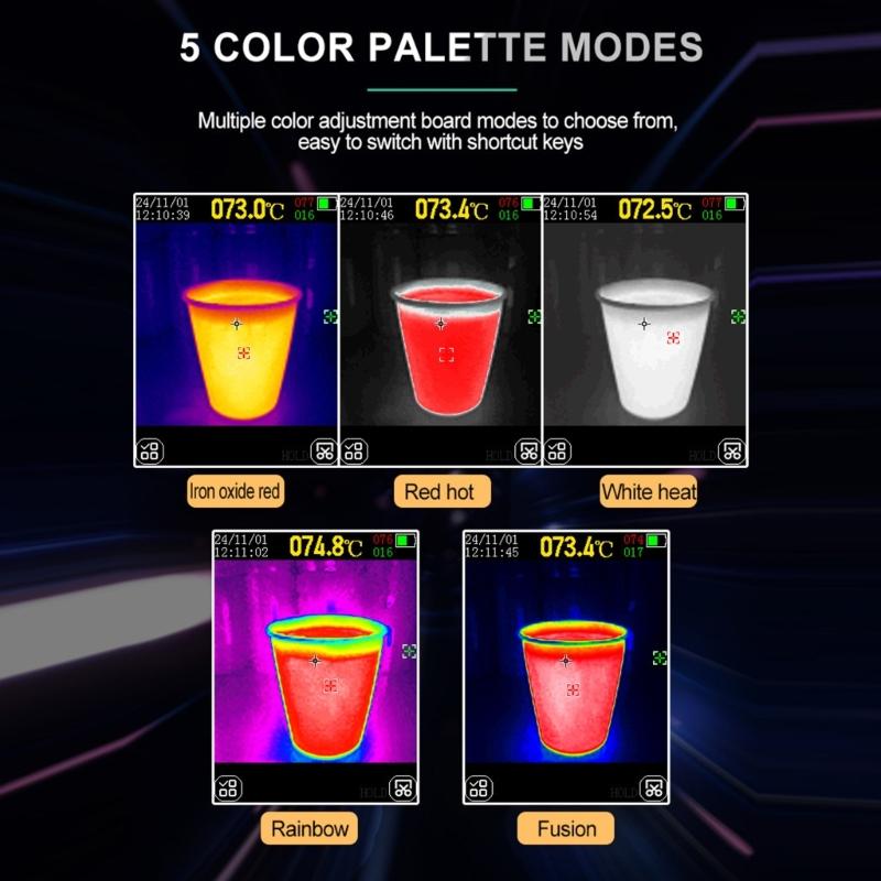 Infrareds Thermal Camera 240x240 Resolution Thermal Imager 25Hz Refreshing Rate for Instantly Temperature Data