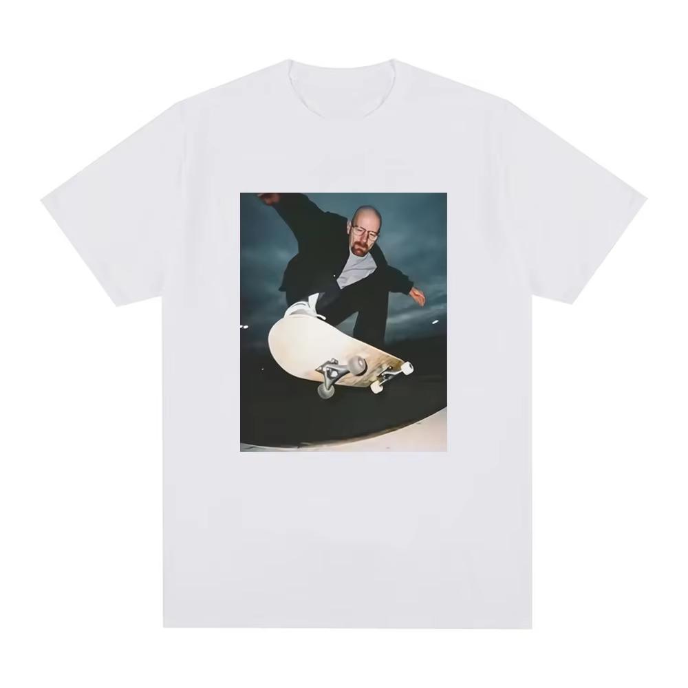 25 Y2k Во все тяжкие Хайзенберг Футболки Мужская Уолтер Уайт 90-е Скейт Футболка Мужская Женская Графический принт Футболка Повседневная Футболка Топы S