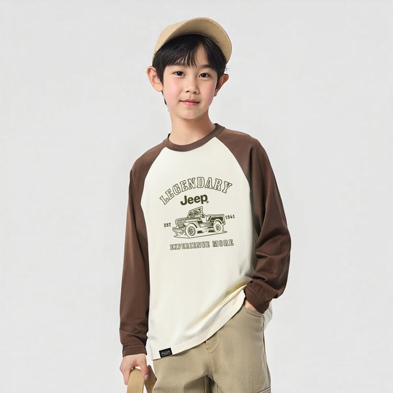 

JEEP Boy s Breathable Cotton Long-Sleeve T-Shirt 160cm