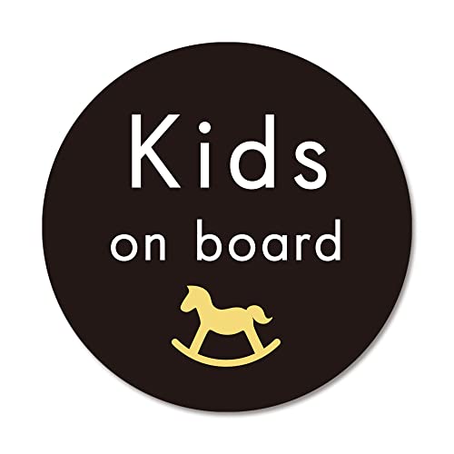 

Наклейка SignStore Mokuba s Kids on board, диаметр 11,5 см, многоцветная, виниловая, сделано в Японии, водонепроницаемая, sticker_car_natural_06_Kids (черный)