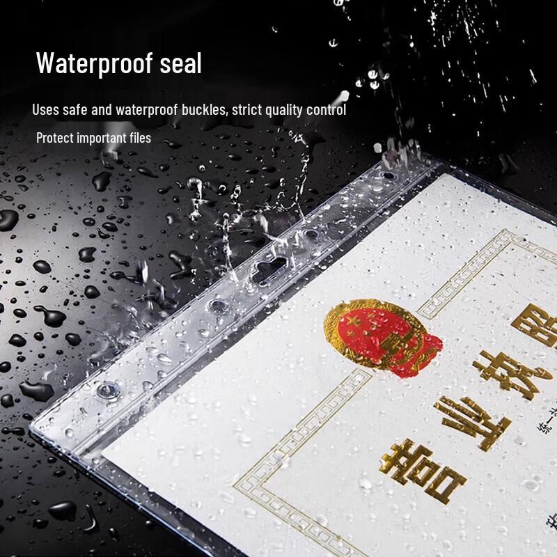 Miling A3 Horizontal Thickened PVC Business License Cover