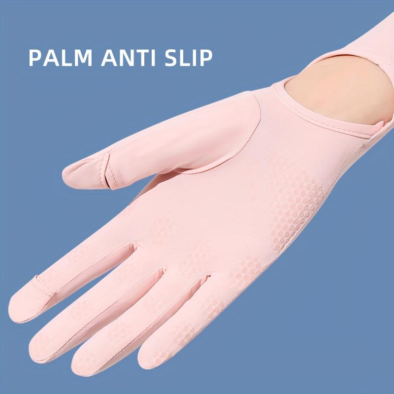 

Long solid color sunscreen gloves, thin breathable adjustable arm gloves, summer UV resistant sports gloves фіолетовий