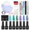 PHOENIXY UV LED Nail Lamp Nail Dryer Varnish Gel Nail Polish Set Manicure Kit Base Top Coat and Soak-off Nail Art Tool Sets Starter Kit