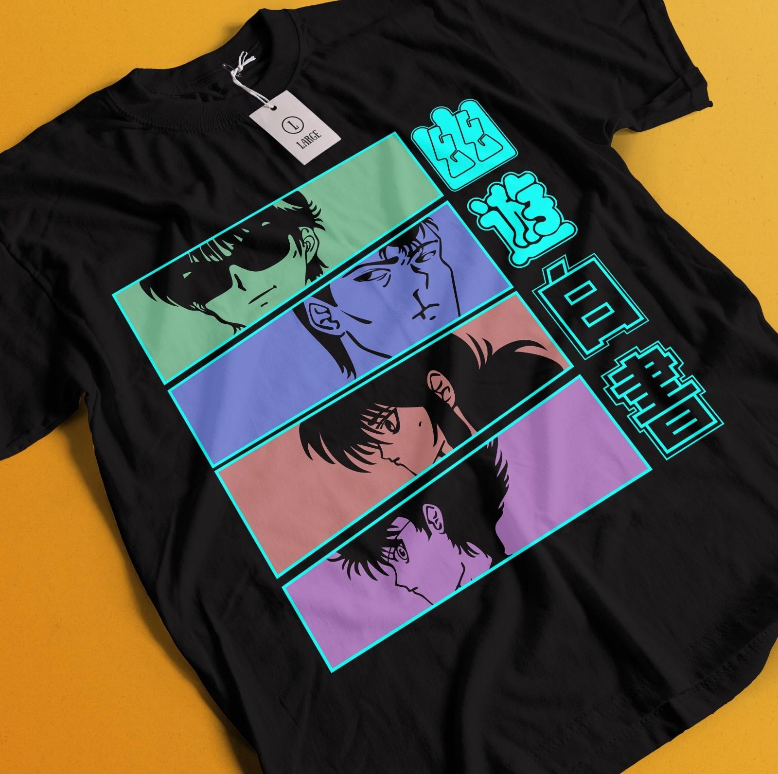 Yu Yu Hakusho TShirt Yusuke Urameshi Tshirt Kurama Kuwabara Hiel Anime Shirt S