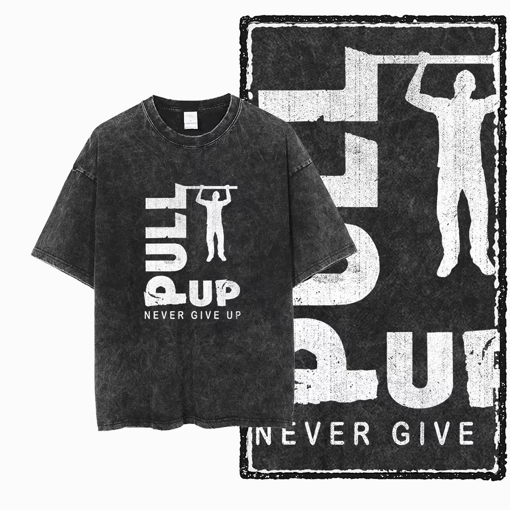 Hardcore YG BODY BUILDING Printed Cotton Acid Washed Graphic Unisex T Shirt Cool CROSSFIT Streetwear Men T Shirt Vintage Wash L