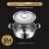 Ouloti 304 Stainless Steel Divided Hotpot