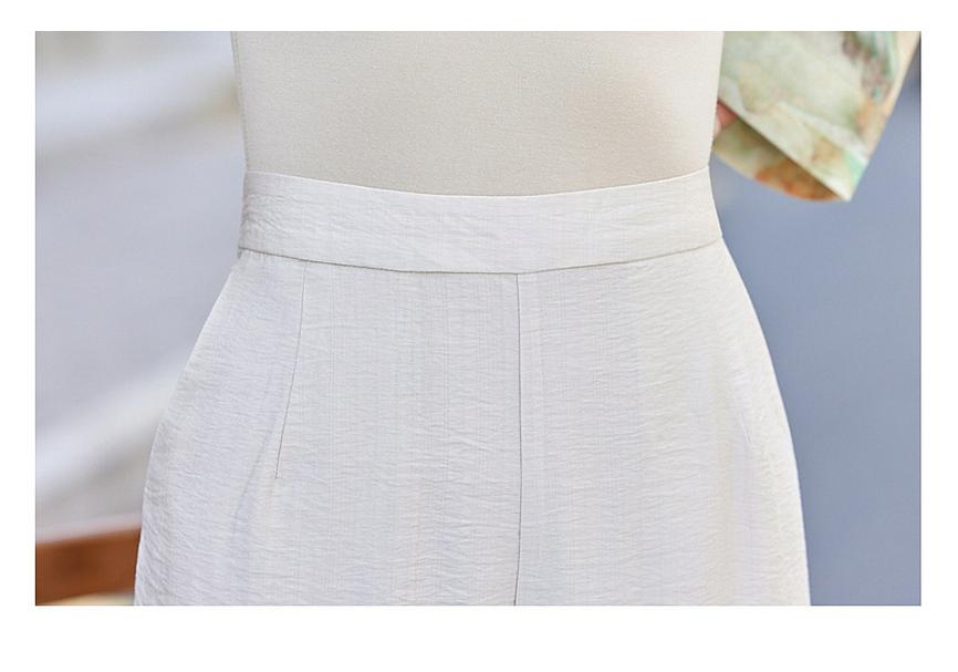 Sommer 2026 Damen Baumwoll-Leinen-Anzug im chinesischen Stil: Schlankmachendes Zweiteiler-Set mit Weiter Hose für Mütter mittleren Alters