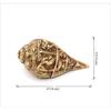 Ganesha Carving Brass Shankh Showpiece, Attractive Brass Conch for Temple/Home, Shankh for Pooja, Mandir Decorations Items, Standard, Pack of 1