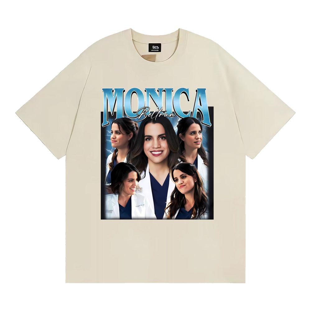 Monica Beltran Vintage Y2K Aesthetic Graphic Tshirt Harajuku Hip Hop Summer T Shirts Casual 100 Cotton Oversized Loose T Shirt