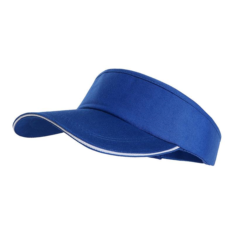 1 Pc Adjustable Universal Solid Color Sun Visor Sport Golf Tennis Breathable Cap Solid Color Summer Sun Hat Empty Top Hat