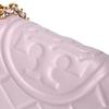 Tory Burch Fleming Two-Way Design Logo Embossed Lambskin Crossbody Shoulder Bag Small Women Bags Purple 164800-500