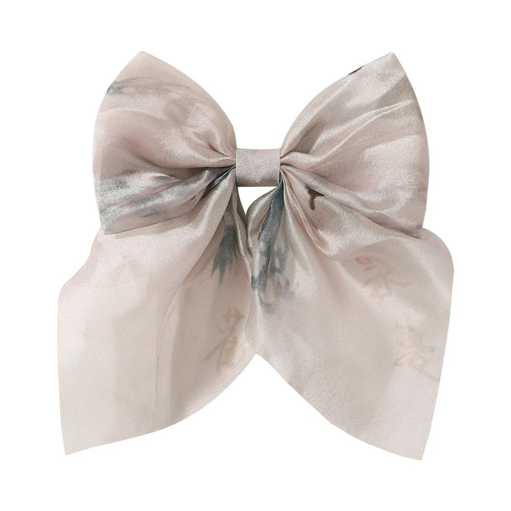2Pcs Baby Hair Clip for Girls Hair Tie Ink Style Bow Kid Hair Accessory Sping Autumn Princess Children Hairband