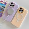 Candy Color For Magsafe Magnetic Wireless Charging Phone Case For iPhone 17 Air 16 15 14 13 Pro Max 2 In 1 Matte TPU Back Cover