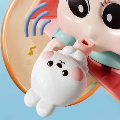 Kinder Cartoon Tier Pfeife Spielzeug mit Lanyard Kleinkinder Jungen Mädchen Pädagogisch Hase Schwein Bär Pfeife Geräuscherzeuger Musikinstrument Spielzeug