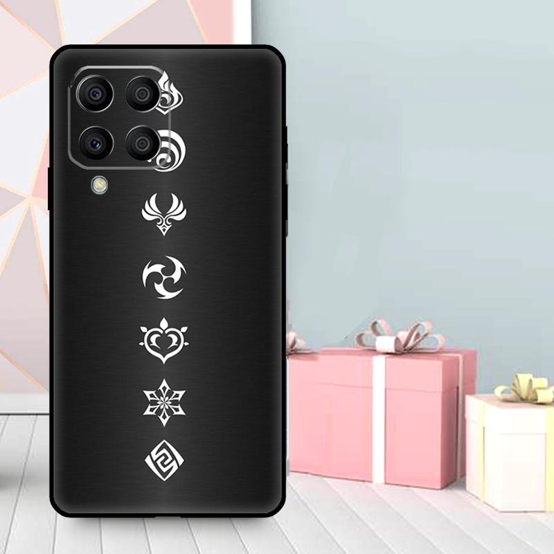 Genshin Impact Elements Case For Samsung Galaxy M56 M52 M32 M53 M16 M11 M21 M31 M35 M12 M13 M14 M15 M36 M55 M34 M54
