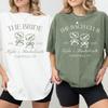 The Bach Club Bachelorette Print Comfort Shirts Custom Location And Name Bachelorette Party Tee Y2K Top Daily Trendy Streetwear