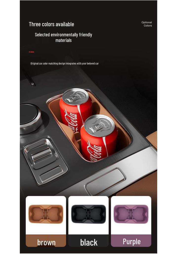 Chery ICAR V27 Cup Holder Silicone Anti-slip Mat for 26 Models - Interior Protective Cover.