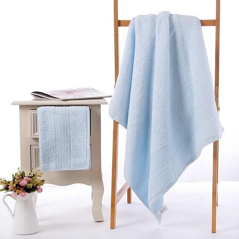 KING SHORE Pure Cotton 3-Piece Towel Set