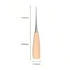 1/2pcs Leather Hand Stitching Awl Tool Leather Craft Hole Punch Tool Wood Handle Steel awl Craft Stitching Leather Tools