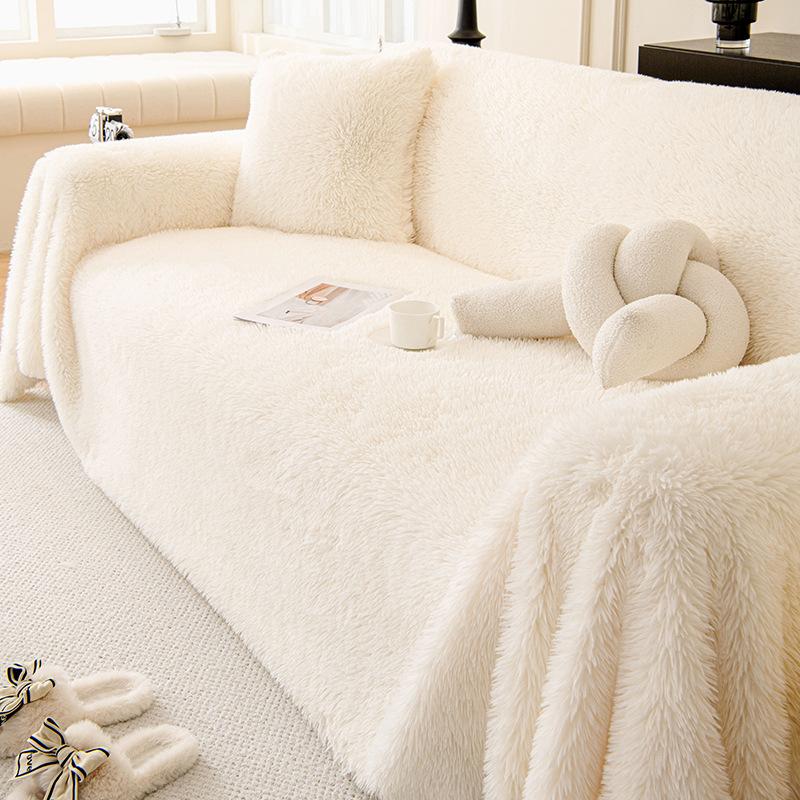 INS French Plush Sofa Towel Living Room All-Inclusive Universal Sofa Cover Cloth Dust Cover Cover Blanket Blanket