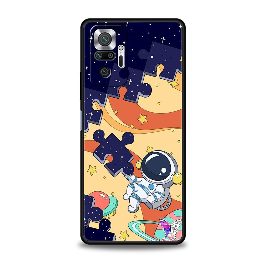 

Мультяшный чехол с космонавтом для Xiaomi Redmi Note 12 11 10 9s Pro 7 8 9 8A 9A 9C 8T 9T 4G 5G K40 Игровой телефон Чехол Силиконовый Redmi 8