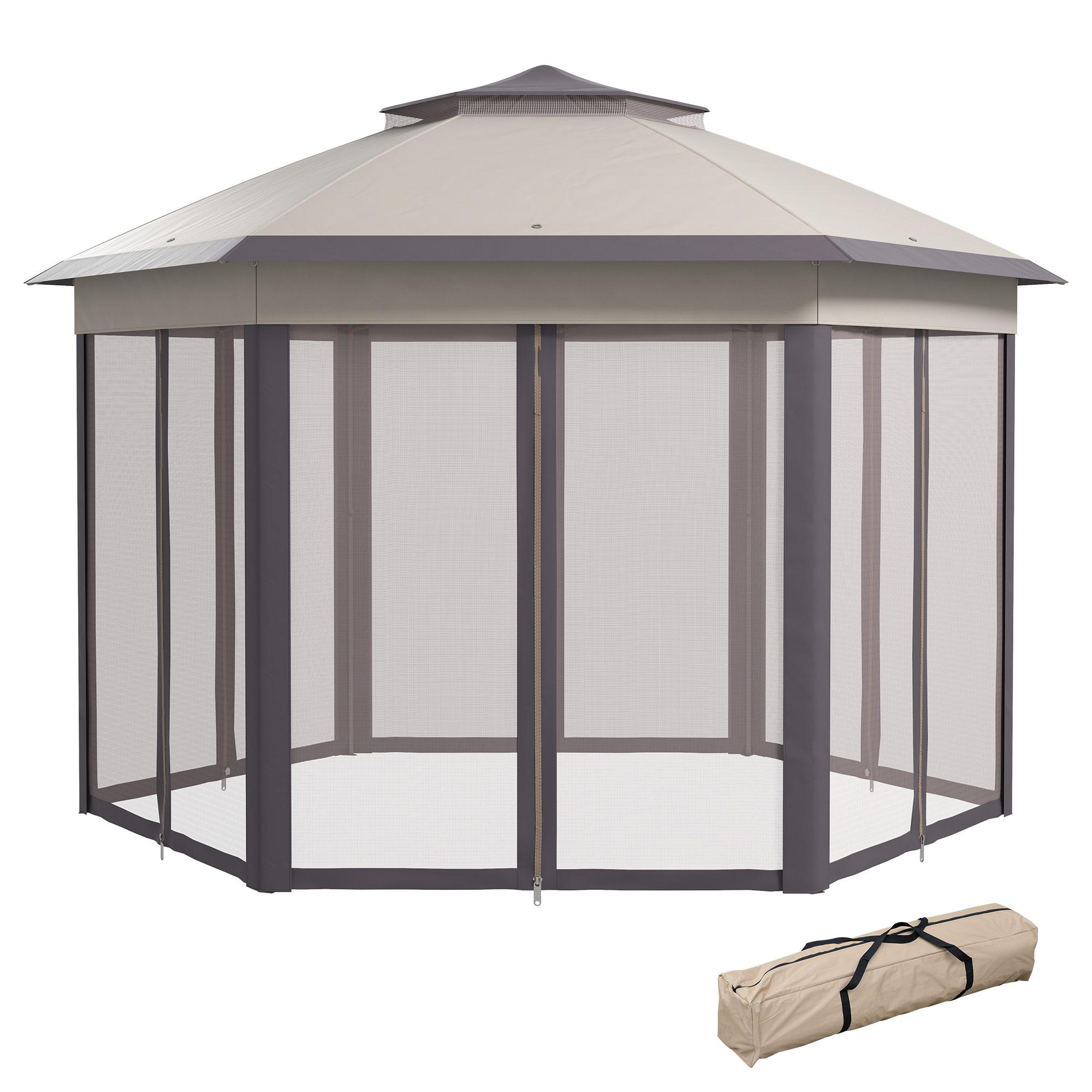 3 X 4m Garden Gazebo Hexagon