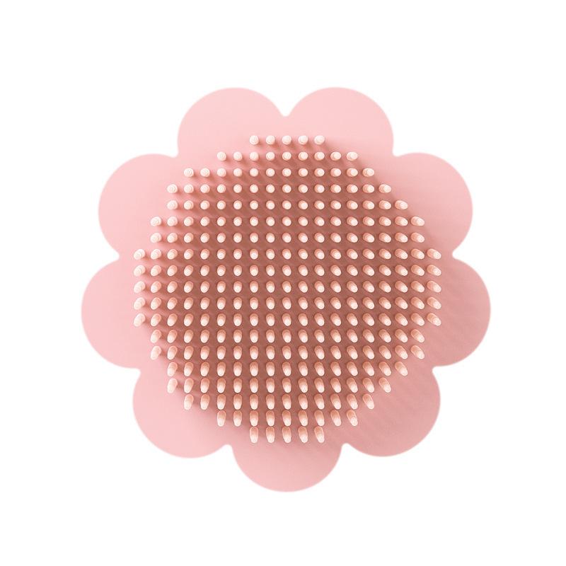 Baby Silicone Shampoo Brush To Remove Dandruff Newborn Bath and Bath Rubbing Mud Soft and Non-deformable Handle Bath Brush