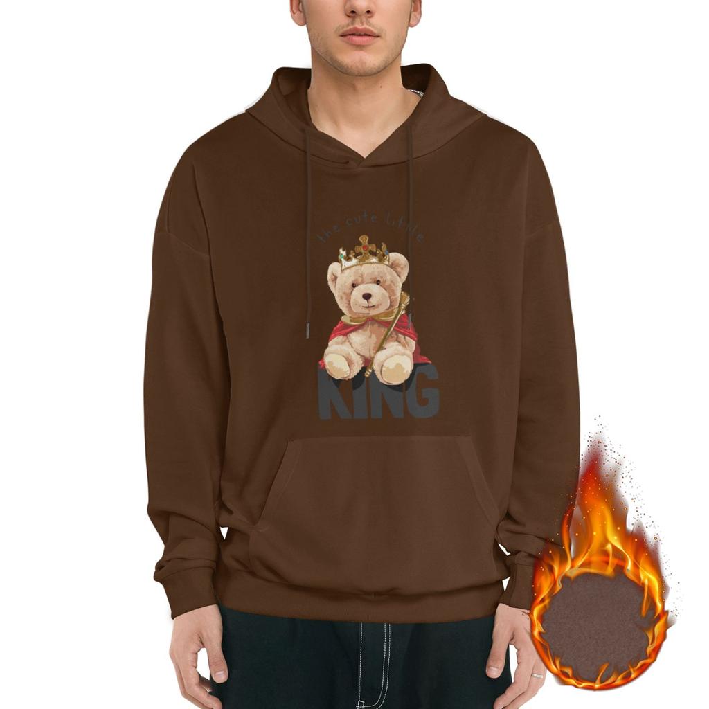 1 Pack Men’s Soft Fleece Pullover Hoodie Warm Hooded Sweatshirt Casual Winter Daily Streetwear Relaxed Style M-3XL