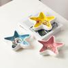 Ceramic Starfish Jewelry Dish Tray, Ring Trinket Holder, Ocean Style, Earrings, Candy Storage Plate, Table Decoration Supplies