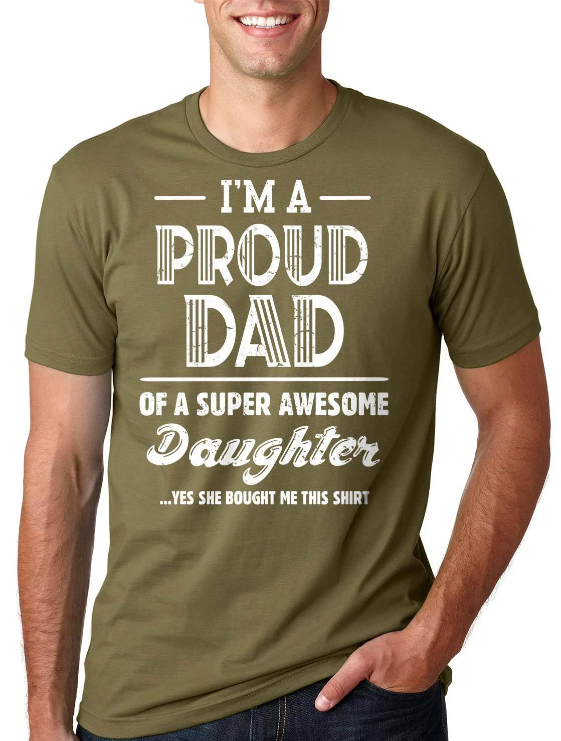 Proud Dad T-shirt Father s Day Gift Tee shirt Dad Daughter Awesome Tee Shirt 4XL