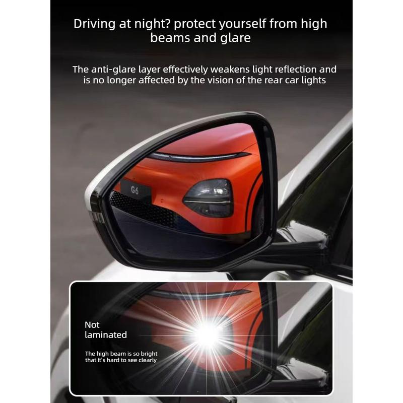 High-definition anti-glare, fog-resistant and rainproof rearview mirror film for Xpeng G6 -2026 Automotive Accessories