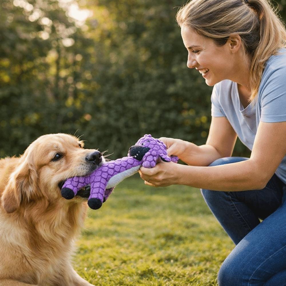 Dinosaur Shape Dog Chew Toys Bite-Resistant Puppy Molar Toy Dog Interactive Toys  for Cat Puppy
