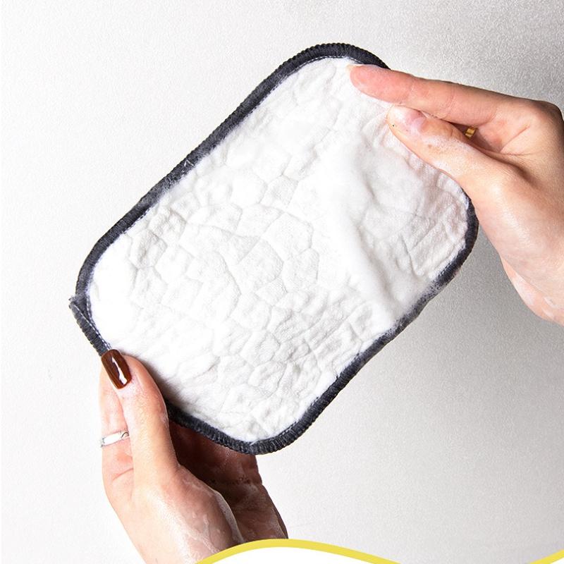 

1 шт. Салфетки для вытирания Ткань для мытья стальной проволокой Салфетки из микрофибры Салфетки для мытья посуды Не прилипающие к маслу Кухонные чистящие салфетки Двусторонняя многоразовая мочалка