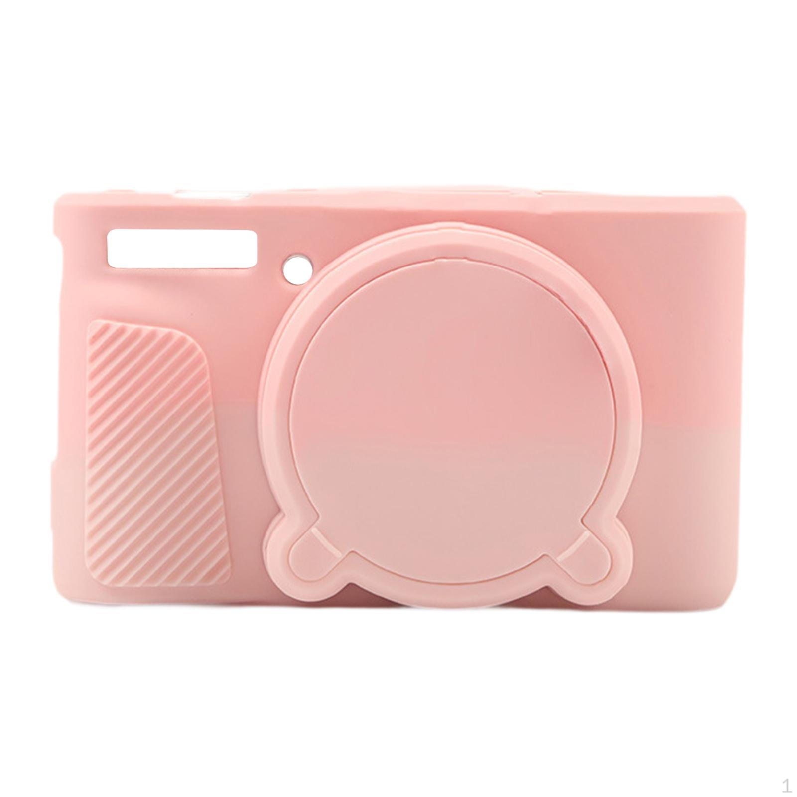

Anti-scratch Soft Silicone Digital Camera Case for SX740 SX730 with Lens Holder Pink