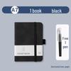 A7 Portable Leather Pocket Notebook with Elastic Band