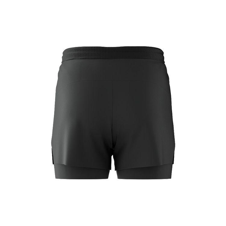 Mizuno Einfarbige Doppellagen-Badeshorts Herren Bademode Schwarz N2CB3122