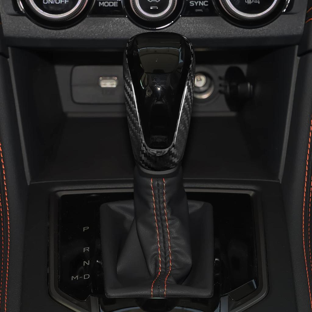AIRSPEED Tillbehör för Subaru XV/Forester Outback/Impreza Äkta Hård Kolfiber Bil Växelspaksknopp