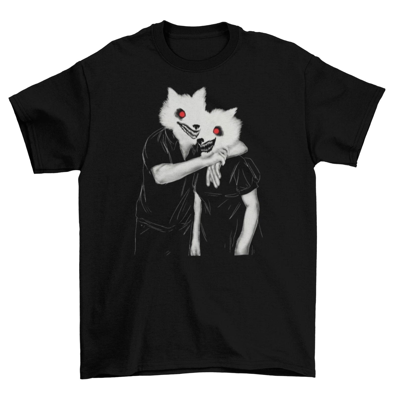 Werewolf People Wolves T-Shirt Unisex Cotton Sizes Adult Horror Halloween Scary XXXXL