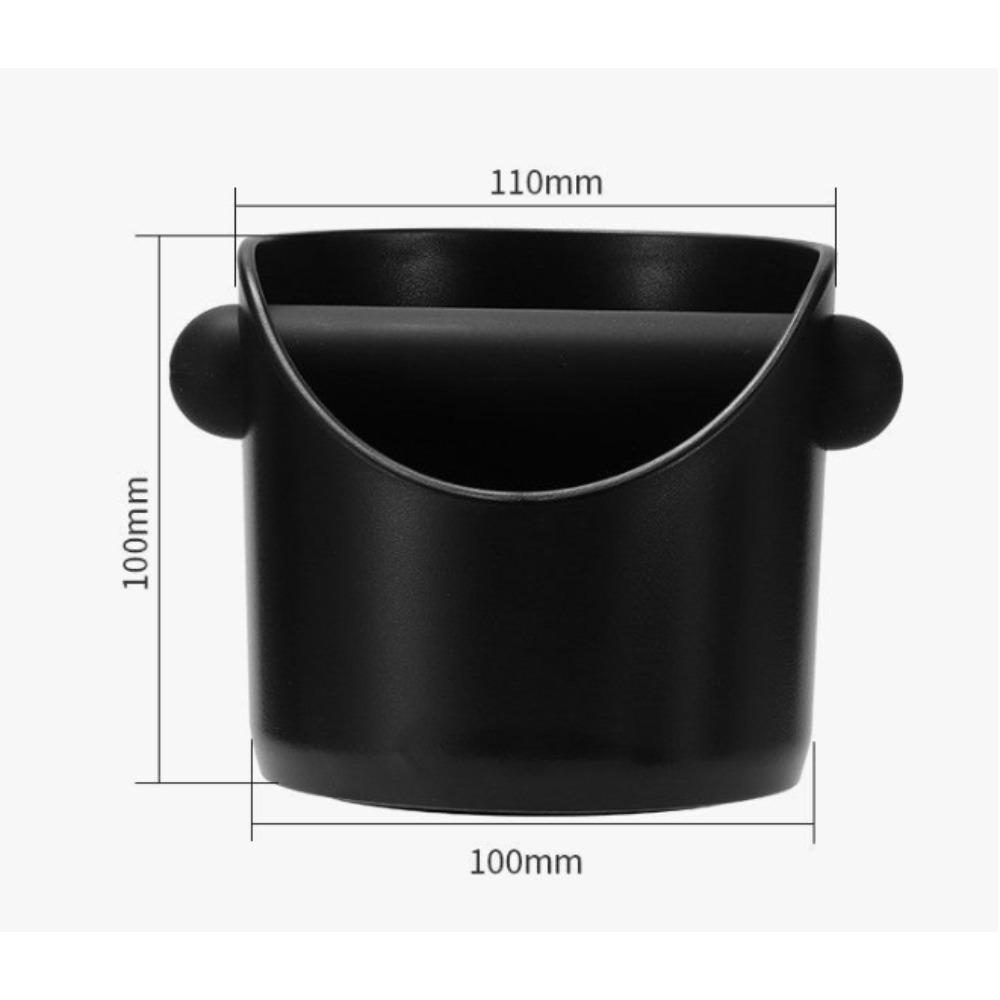 Mini kbelík na mletou kávu, vyklepávací box, zesílený plastový domácí kávový kulatý kbelík na prášek, přijímací organizér